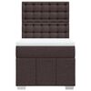 vidaXL Sommier &agrave; lattes de lit avec matelas Marron fonc&eacute; 90x190 cm