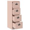 vidaXL Cabinet de Dossier avec tiroir 2 pcs Rose 44 x 50 x 106.5 cm