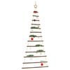 vidaXL Sapin de No&euml;l suspendu avec &eacute;toile sup&eacute;rieure 86 x 180 cm Branche naturelle