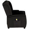 vidaXL Fauteuil de massage inclinable et porte-gobelet 4 places noir