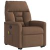vidaXL Fauteuil de massage inclinable Marron Tissu