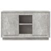 vidaXL Buffet gris béton 102x35x60 cm bois d'ingénierie