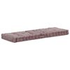 vidaXL Coussin de plancher de palette Coton 120x40x7 cm Taupe