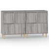 vidaXL Buffets 2 pcs sonoma gris 60x35x70 cm bois d'ing&eacute;nierie