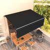 vidaXL Auvent manuel r&eacute;tractable avec store 4x3 m Anthracite