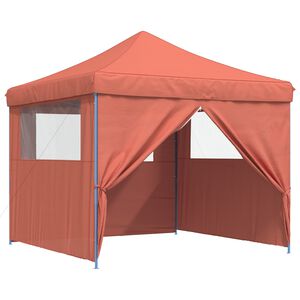 vidaXL Tente de f&ecirc;te 292 x 292 x 315 cm Terre cuite Tissu Oxford