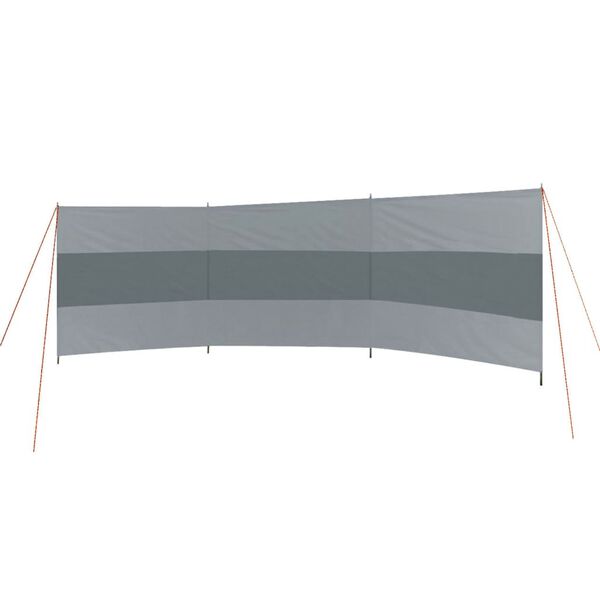 Bo-Camp Brise-vent avec poutres sup&eacute;rieures Caira 500x140 cm Gris
