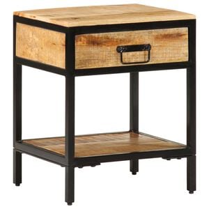 vidaXL Table de chevet avec tiroir Marron 40 x 35 x 50 cm
