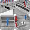 vidaXL Table de Foosball Gris Sonoma 125 x 60,5 x 80 cm