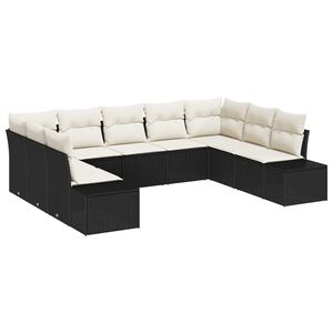 vidaXL Ensemble de canap&eacute; de jardin 9 pc 8-Nombre de places