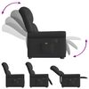 vidaXL Fauteuil inclinable massage &eacute;lectrique noir brillant similicuir