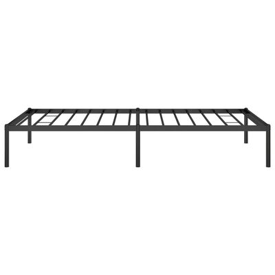 vidaXL Cadre de lit métal sans matelas noir 100x190 cm