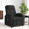 vidaXL Fauteuil inclinable Noir Tissu