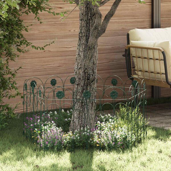 vidaXL Cl&ocirc;ture de jardin Treillis Vert 305,5 x 55,5 x 0,3 cm