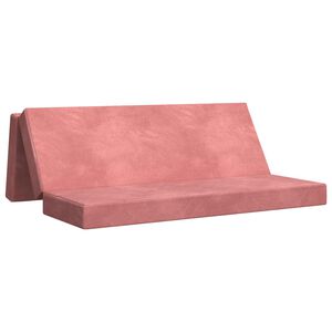 vidaXL Canap&eacute;-lit pliable 200 x 67 x 45 cm Rose