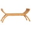 vidaXL Banc de jardin 126 cm Bois de teck solide