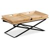 vidaXL Table basse Bois de manguier massif 110x55x42 cm