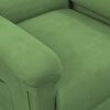 vidaXL Fauteuil de massage Vert clair Velours
