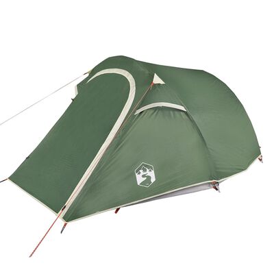 vidaXL Tente de camping tunnel 2 personnes vert imperméable