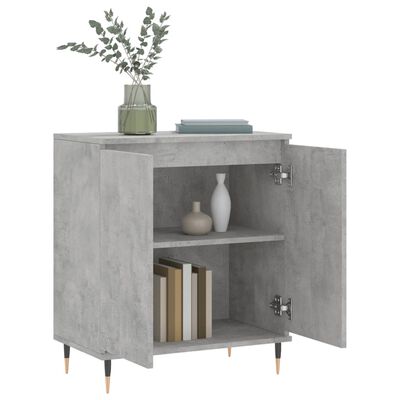 vidaXL Buffet Gris béton 60x35x70 cm Bois d'ingénierie