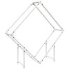 vidaXL Portant de bois chauffage blanc 100x25x100 cm