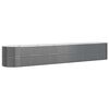 vidaXL Lit sur&eacute;lev&eacute; de jardin Acier galvanis&eacute; Anthracite