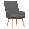 vidaXL fauteuil Gris fonc&eacute; 63 x 67 x 94 cm tissu