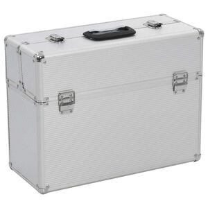 vidaXL Bo&icirc;te &agrave; outils 47 x 36 x 20 cm Argent&eacute; Aluminium