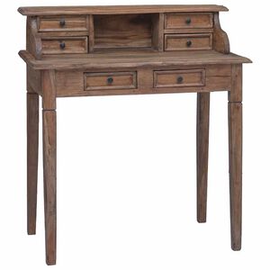 vidaXL Bureau d'&eacute;criture et tiroirs 90x50x101 cm bois massif d'acajou