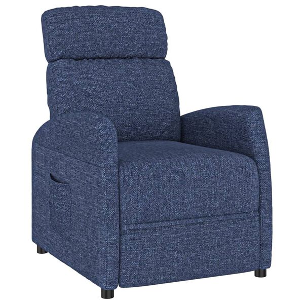 vidaXL Fauteuil inclinable Bleu Tissu