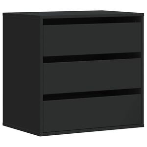 vidaXL Commode d'angle noir 60x41x58 cm bois d'ing&eacute;nierie