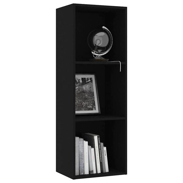 vidaXL Biblioth&egrave;que autoportante Noir 30 x 40 x 114 cm