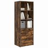 vidaXL Haut Armoire avec tiroir Ch&ecirc;ne fum&eacute; 45,5 x 34 x 127 cm