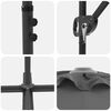 vidaXL Parasol cantilever de jardin Anthracite 372 x 198 x 243 cm