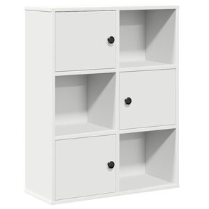 vidaXL Biblioth&egrave;que blanc 60x24x76,5 cm bois d'ing&eacute;nierie