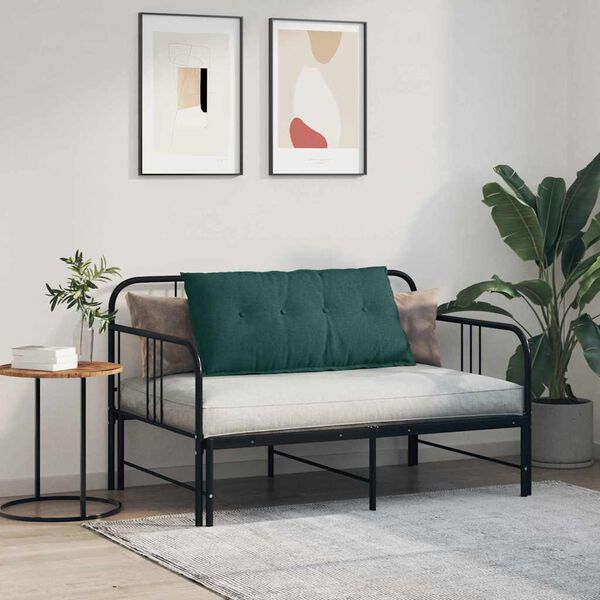 vidaXL Coussin de Dos Vert fonc&eacute; 100 x 19 x 50 cm tissu