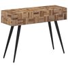 vidaXL Table console 110x34x80 cm teck de r&eacute;cup&eacute;ration massif