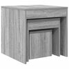 vidaXL Tables gigognes 3 pcs Sonoma gris Bois d'ing&eacute;nierie