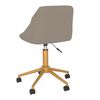 vidaXL Chaises pivotantes &agrave; manger lot de 4 gris clair velours