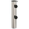 vidaXL Tube de Base de Parasol 0.63 kg Acier Inoxydable Naturel