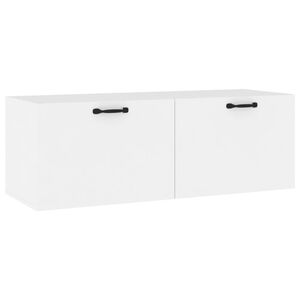 vidaXL Armoire murale Blanc 100x36,5x35 cm Bois d'ing&eacute;nierie