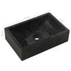 vidaXL Lavabo 45x30x12 cm marbre noir brillant