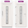 vidaXL Porte Frontale Blanc 88 x 200 cm PVC