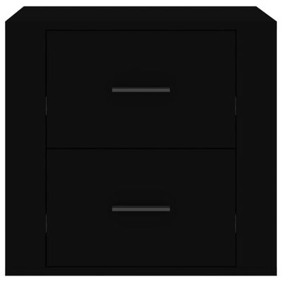 vidaXL Table de chevet Noir 50x39x47 cm