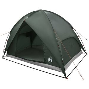 vidaXL Tente de camping avec un abri imperm&eacute;able D&ocirc;me Vert arm&eacute;e
