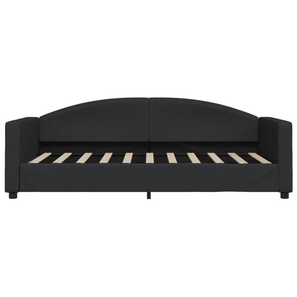 vidaXL Lit de repos sans matelas noir 90x190 cm tissu