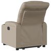 vidaXL Fauteuil inclinable &eacute;lectrique cappuccino similicuir