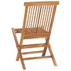 vidaXL Ensemble à manger d'extérieur pliable 3 pcs bois solide de teck