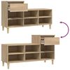 vidaXL Armoire à chaussures Chêne sonoma 102x36x60cm Bois d'ingénierie