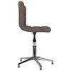 vidaXL Chaise pivotante de salle &agrave; manger Taupe Tissu